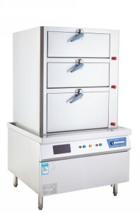 深圳酒店电磁三门海海鲜蒸柜